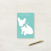 Post-it® French Bulldog Frenchie Chien Chien Chien Chien Ch (Sur un bureau)