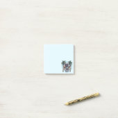 Post-it® French Bulldog In Hawaiian Top (Sur un bureau)