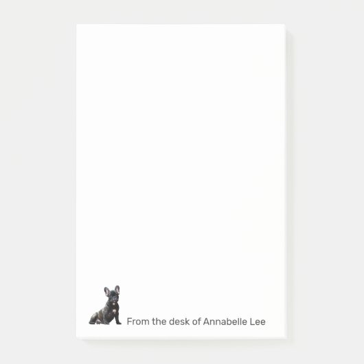 Post-it® French Bulldog Personnaliser les notes post-it (Devant)