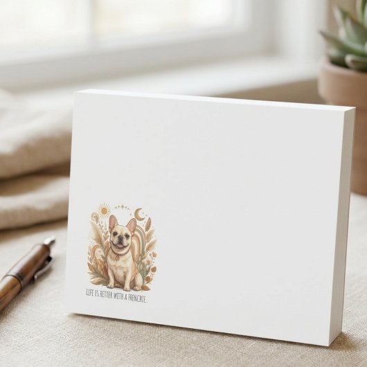 Post-it® Frenchie bohème neutre céleste