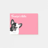 Post-it® Frenchie the French Bulldog Pink (Devant)