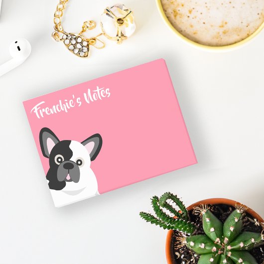 Post-it® Frenchie the French Bulldog Pink