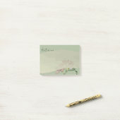 Post-it® Frésie sur Sage (Sur un bureau)