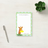 Post-it® Frisbee Jungle Giraffe Personnalisée (Bureau)