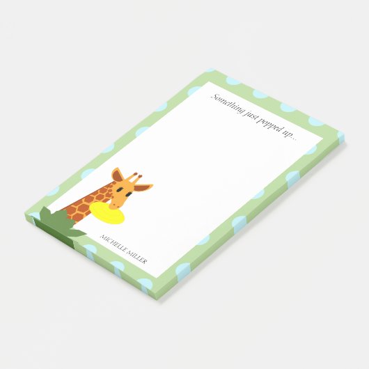 Post-it® Frisbee Jungle Giraffe Personnalisée (Incliné)