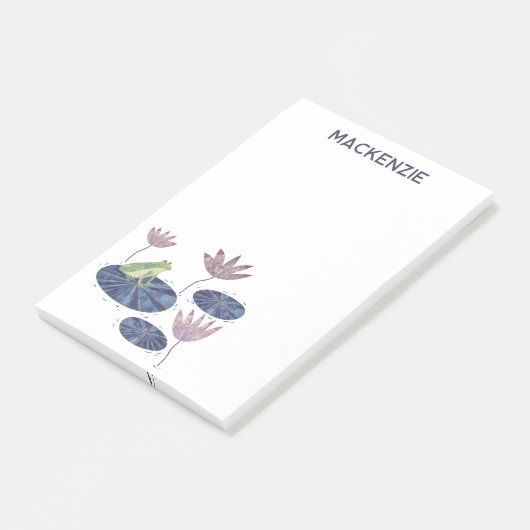 Post-it® Frog on a Lily Leaf Personalized (Incliné)