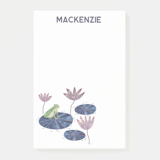 Post-it® Frog on a Lily Leaf Personalized (Devant)