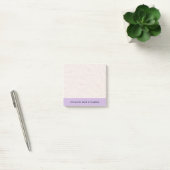 Post-it® From The Desk Of Custom Name Lips Pattern Lilac (Bureau)
