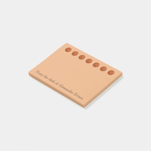 Post-it® Frontière du basket-ball O (Incliné)