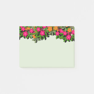 Post-it® Frontière Fleur sauvage rose et orange