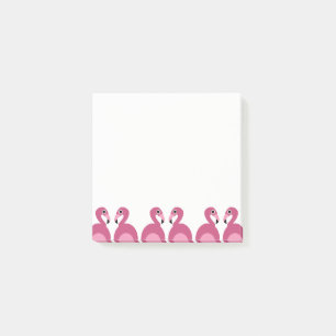 Post-it® Frontière rose de Flamants roses - notes de