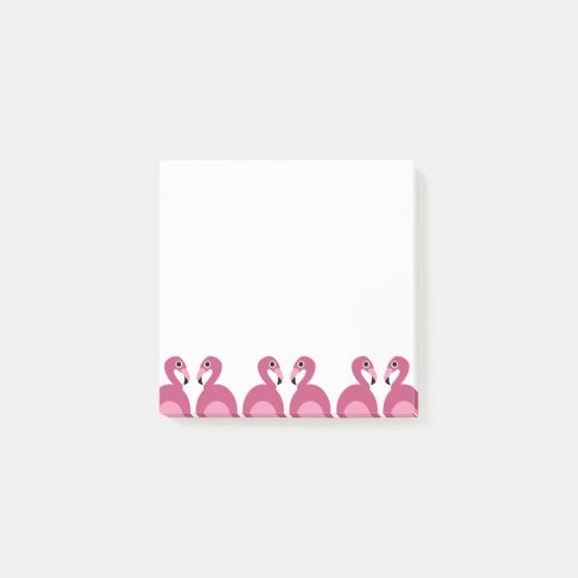 Post-it® Frontière rose de Flamants roses - notes de (Devant)