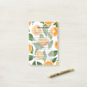 Post-it® Fruit Botanique Orange Citrus Sans Couture (Sur un bureau)