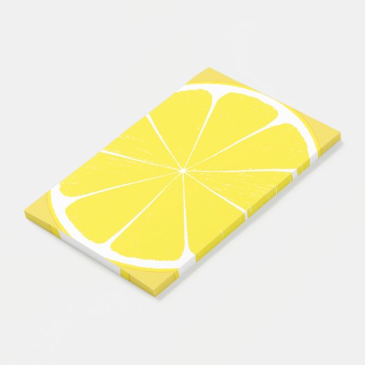Post-it® Fruit Citrus jaune clair Conception de tranches de (Incliné)