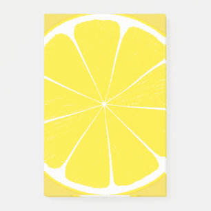 Post-it® Fruit Citrus jaune clair Conception de tranches de