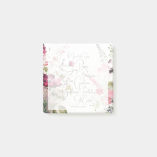 Post-it® Fruit de l'Esprit floral rose