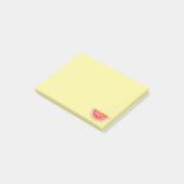 Post-it® Fruit de pastèque tropical sur jaune (Incliné)
