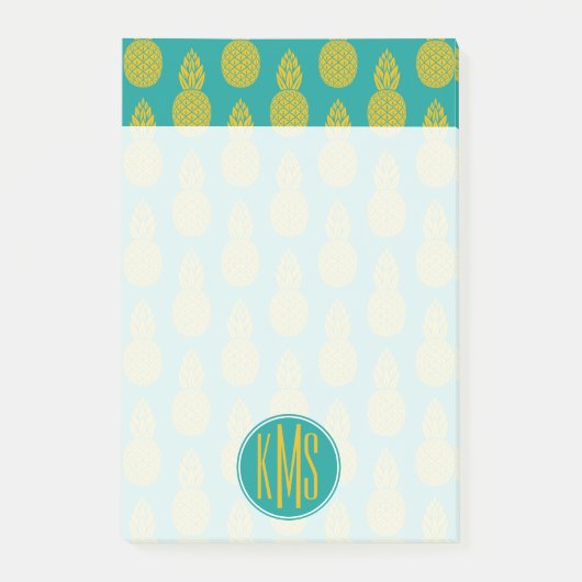 Post-it® Fruit tropical ananas | Monogramme (Devant)