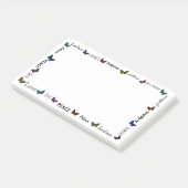 Post-it® Fruits de l'esprit Bible Verse Papillon (Incliné)