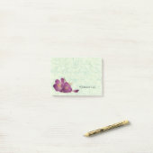 Post-it® Fruits verts et pourpres de fleur de l'esprit (Sur un bureau)
