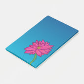 Post-it® Fuchsia Pink Flower Vertical Notes (Incliné)