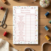Post-it® Fully Customizable Body Measurements Chart Notepad