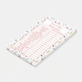 Post-it® Fully Customizable Body Measurements Chart Notepad (Incliné)