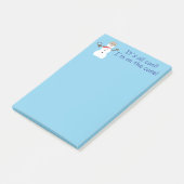 Post-it® Fun and Fancy Blue Snowman Inspecteur (Incliné)