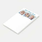 Post-it® Fun Best Mom Ever 4 Photo Collage Bloc-notes bleu (Incliné)