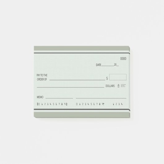 Post-it® Fun "Blank Rain Checks" (Devant)