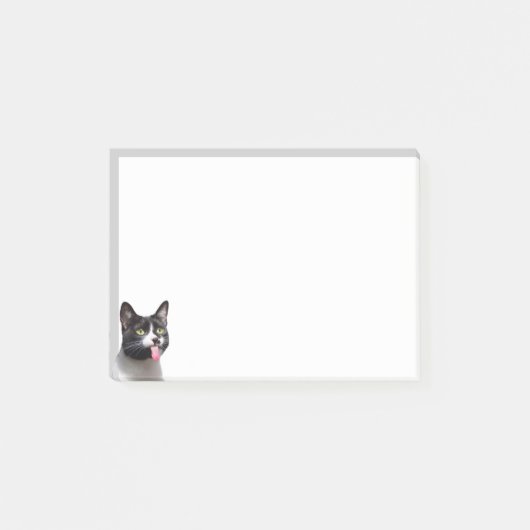 Post-it® Fun Chat Kitten Sticking langue out Mignonne anima (Devant)