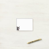 Post-it® Fun Chat Kitten Sticking langue out Mignonne anima (Sur un bureau)