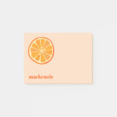 Post-it® Fun Citrus Orange Slice Personnalisé Nom (Devant)