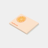 Post-it® Fun Citrus Orange Slice Personnalisé Nom (Incliné)