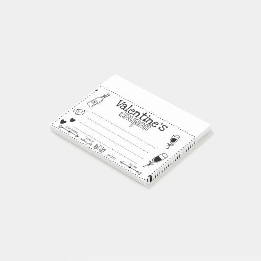 Post-it® Fun Coupons Saint Valentin / Anniversaire Couple C (Incliné)