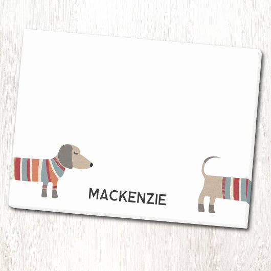 Post-it® Fun Dachshund Wiener Dog Personalized