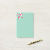 Post-it® Fun et Fancy rose Noël Peppermenthe bonbon (Sur un bureau)