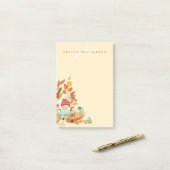 Post-it® Fun Fairy Garden Autumn Leafs Champignons & Citrou (Sur un bureau)