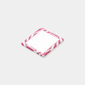 Post-it® Fun Hot rose blanc illusion design (Incliné)