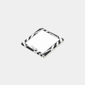 Post-it® Fun noir blanc conception d'illusion optique (Incliné)