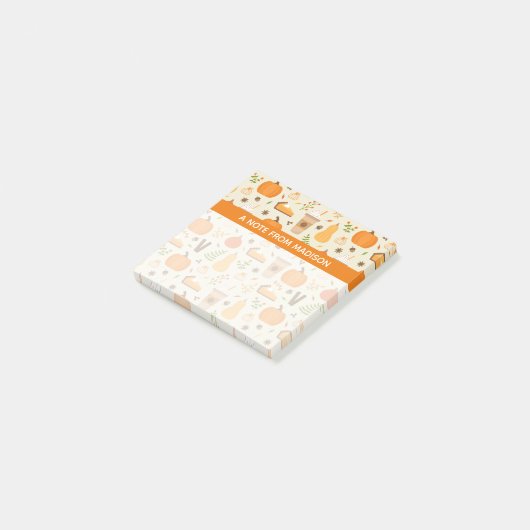 Post-it® Fun Orange Fall Motif (Incliné)