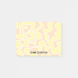 Post-it® Fun Peach Orange Lemon Jaune Nom personnalisé