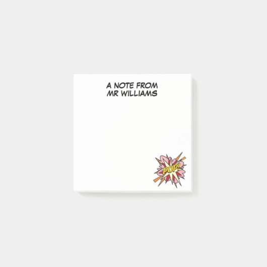 Post-it® Fun personnalisé Cool moderne Comic Book POP (Devant)