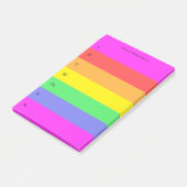 Post-it® Fun Rainbow Custom Planner couleur (Incliné)