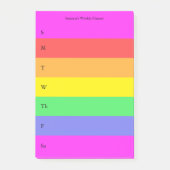Post-it® Fun Rainbow Custom Planner couleur (Devant)