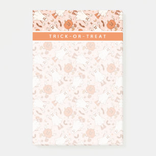 Post-it® Fun Retro Ghost & Jack-O-Lantern Motif