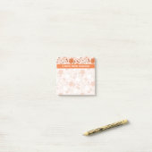 Post-it® Fun Retro Ghost & Jack-O-Lantern Motif (Sur un bureau)