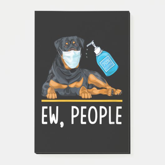 Post-it® Fun Sanitizer à la main pour les femmes Rottweiler (Devant)