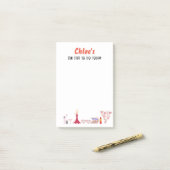 Post-it® Fun things to do today /editable text (Sur un bureau)