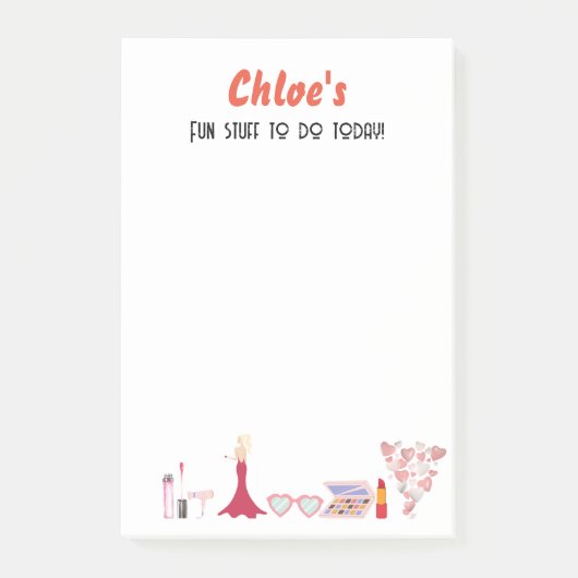 Post-it® Fun things to do today /editable text (Devant)